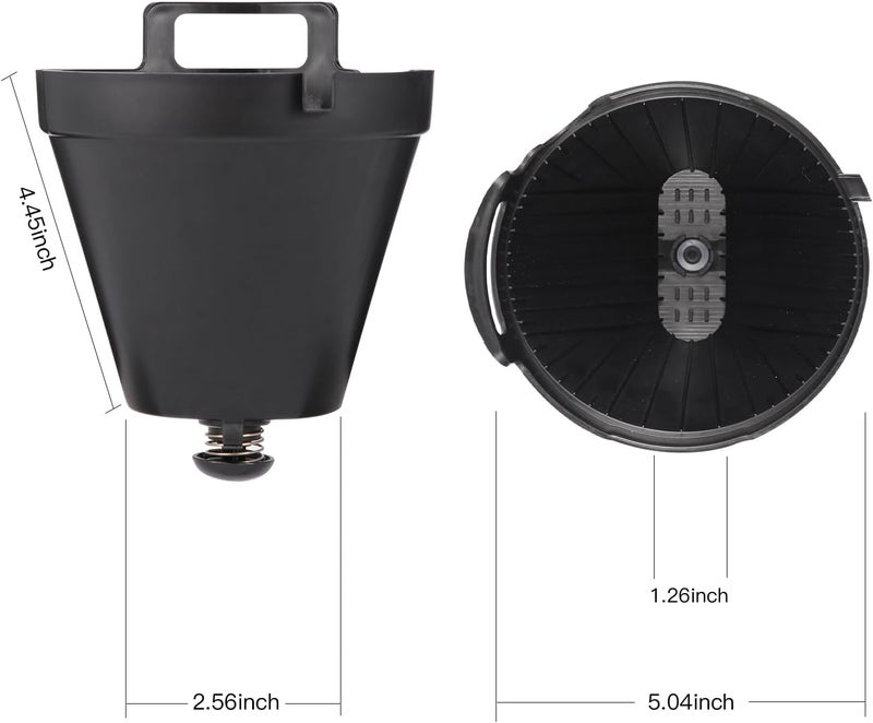 SLLFLY Permanent CE250 CE251 Filter Basket Holder & Gold Tone Filter Set，Compatible with Ninja 12-Cup Programmable Coffee Brewer CE200, CE200BRN, CE200C, CE201, CE201BRN, CE201C - Image 5